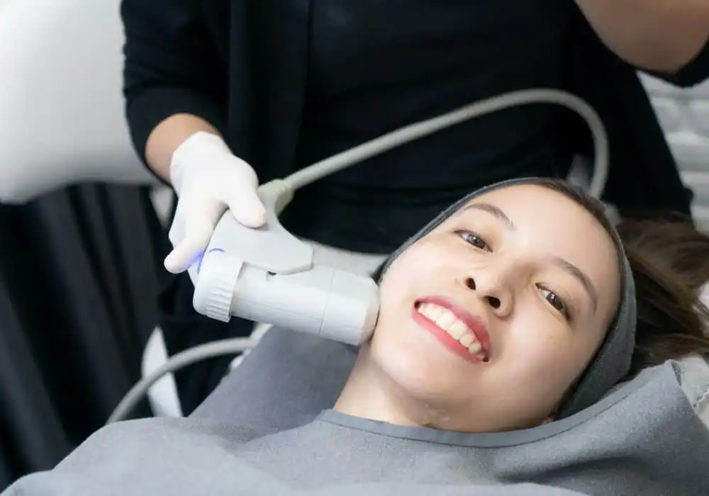 HIFU treatment Havant in progress