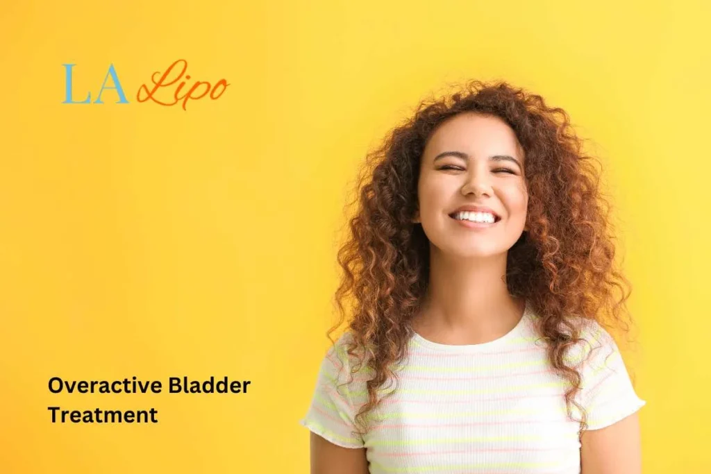 woman smiling about overactive bladder treatment Havant solutions